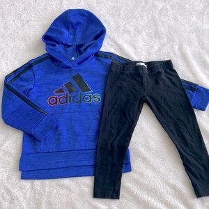 Girls Adidas and leggings bundle